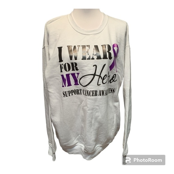 Cancer Awareness Sweatshirt Size XL - Picture 1 of 5